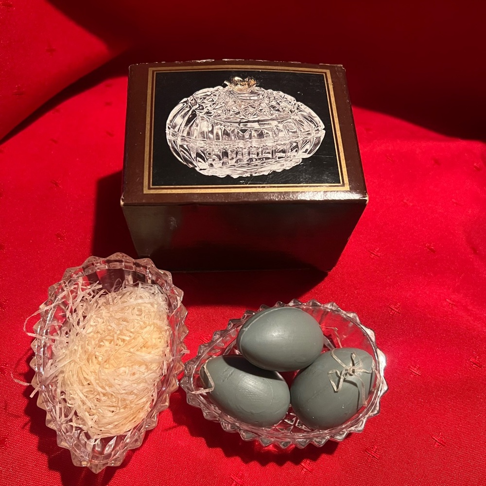 Vintage German Elegant Crystal Egg